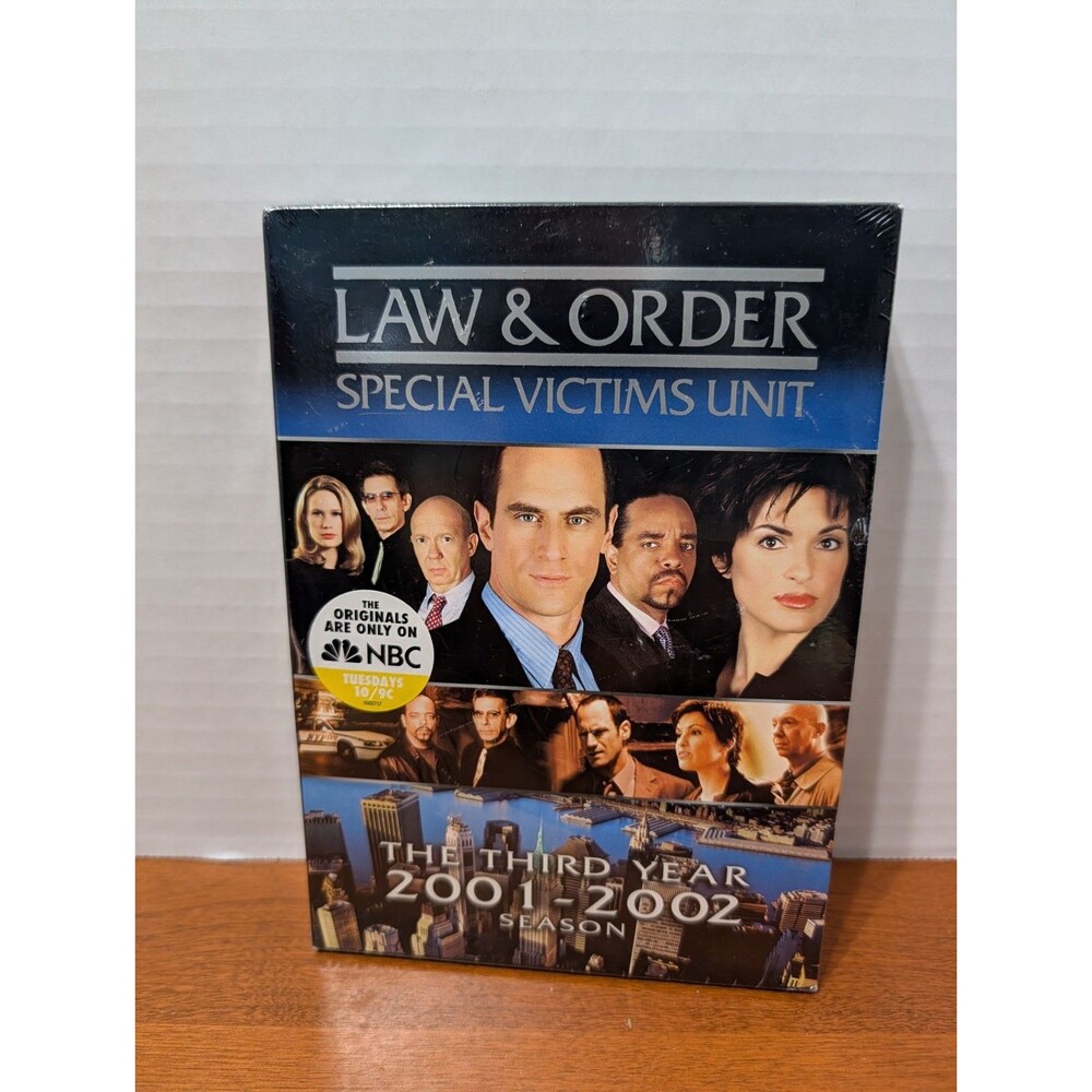 Law-Order Special Victims Unit 3rd Year 2001-2002 Season Dvds New Sealed